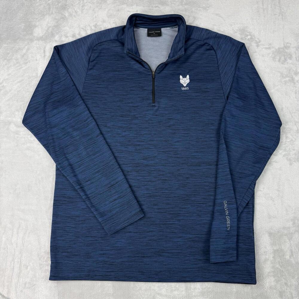 Galvin Green 1/4 Zip Sweatshirt XL Men's Pullover Long Sleeve Heather Blue Golf